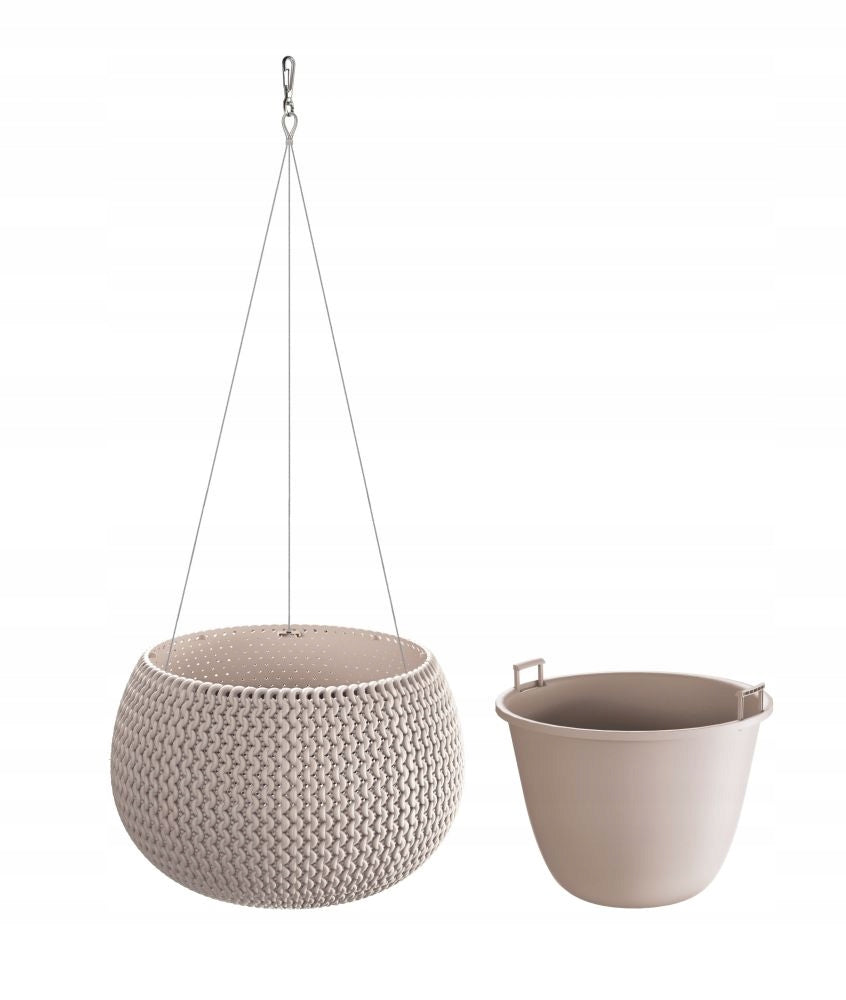 Hängender Übertopf Splofly Bowl WS Salbei 29 cm 