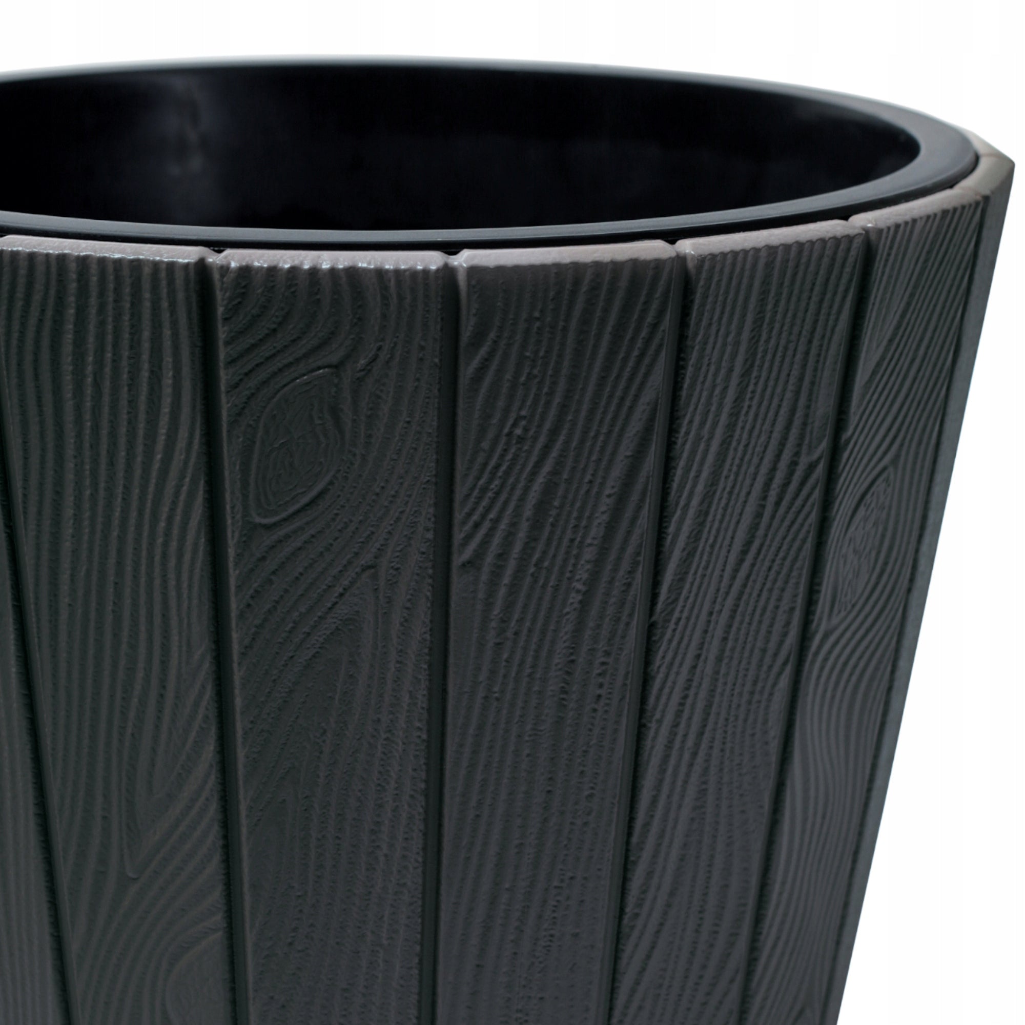 Plastikinis vazonas, 39,3 cm, baltas
