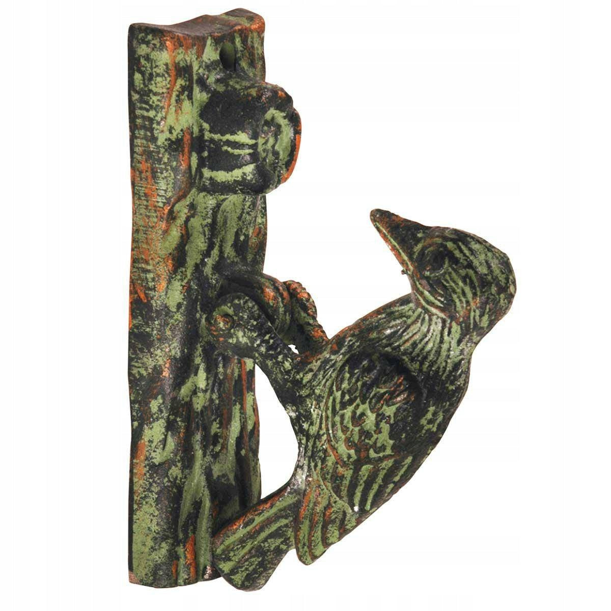 Door Knocker Decorative BIRD WOODPECKER Cast Iron Bell Home Decoration
