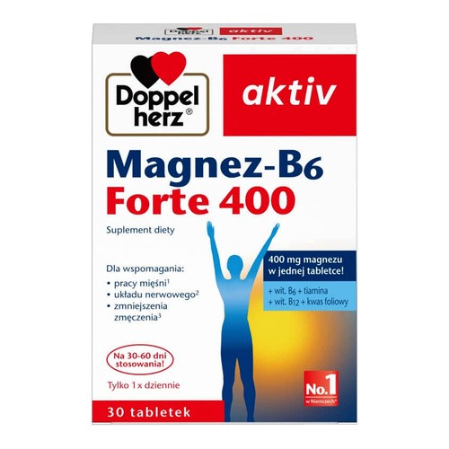 Doppelherz aktiv Magnesium-B6 Forte 400 tablets, 30 pcs