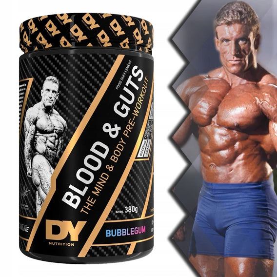 Dorian Yates Blood and Guts Bubble Gum Powder 380g Packaging status original
