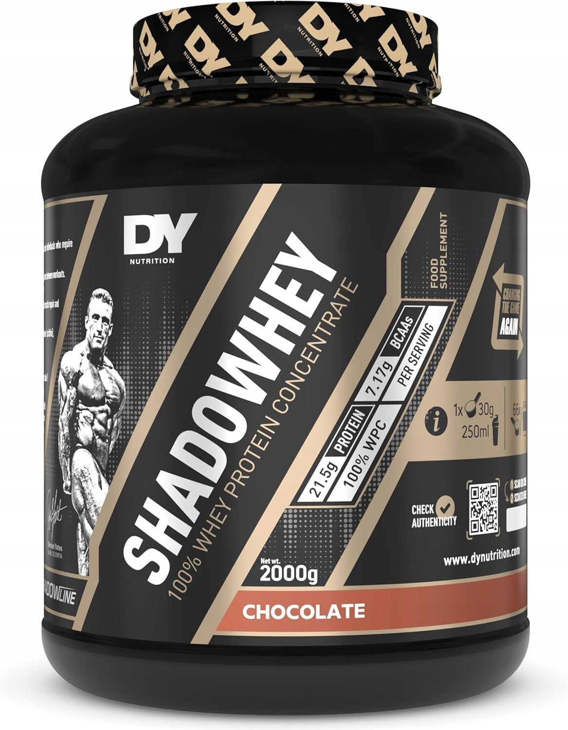 Dorian Yates SHADOWHEY ISOLATE 2000g Sugar Free Isolate Hydrolysate Chocolate