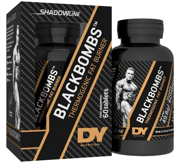 Dorian Yates Shadowline Black Bombs Fat Burner - 60 tab. Expiration date at least 3 months from the date of purchase
