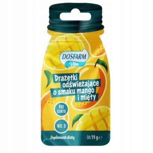 Dosfarm Vita Mango and Mint Flavoured Refreshing Dragees, 19 g