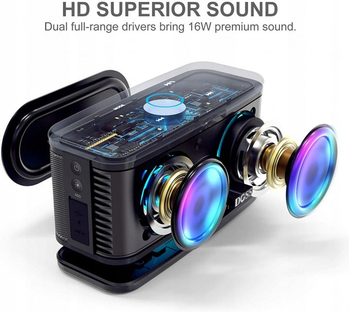 Doss SoundBox Plus portable speaker black Brand Doss