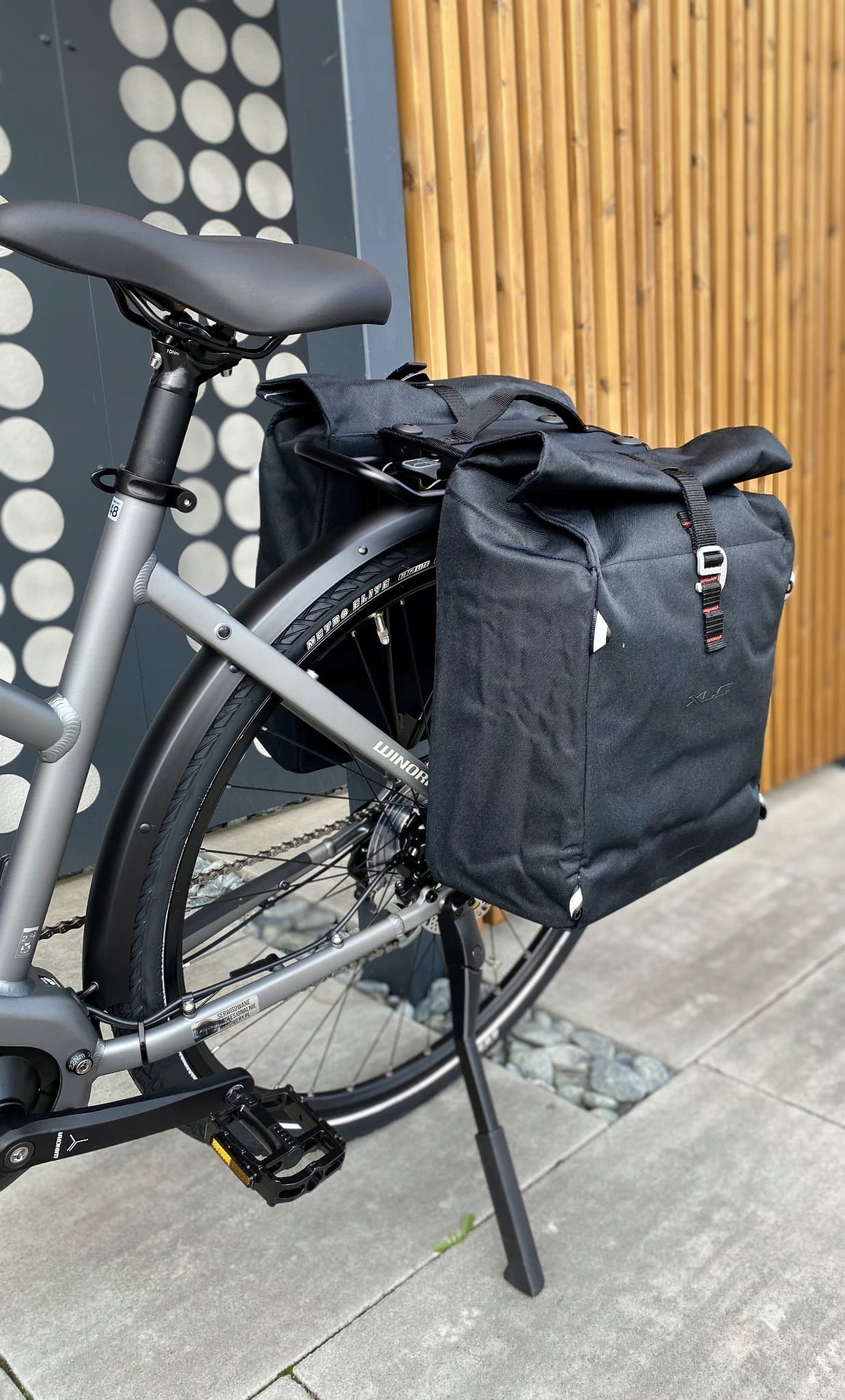 Double Bicycle Pouch Racktime XLC Commuter BA-S93 Bike Pouch Trunks Brand XLC