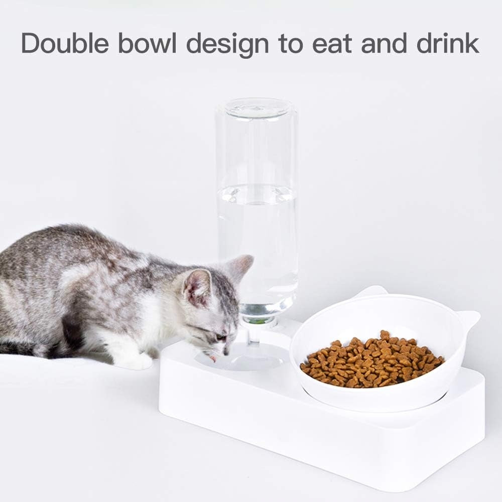 Double Cat Bowl 500ml PP Automatic Refill Brand no brand