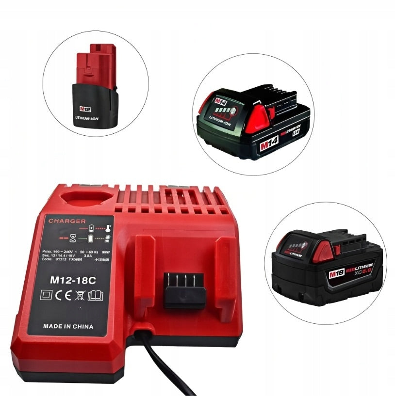Double Charger Replacement for Milwaukee M12-18FC M12 M14 M18