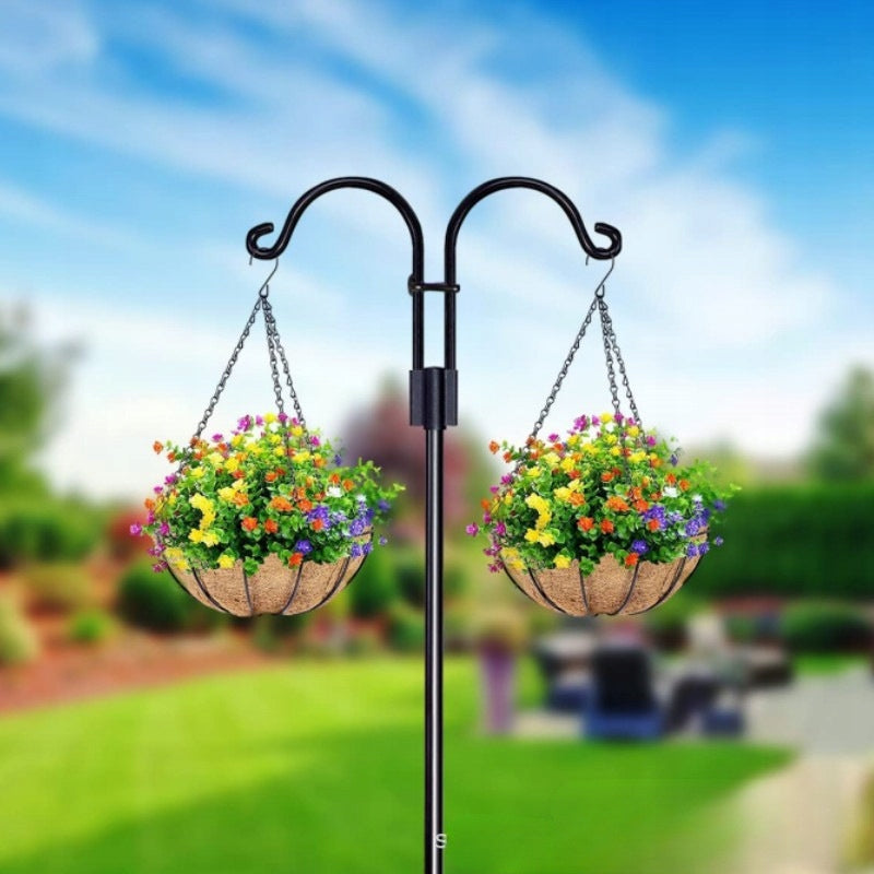 Double Garden Hanger for Bird Feeder Flowers Shepherd Hook 192cm Manufacturer code ST-OGR1