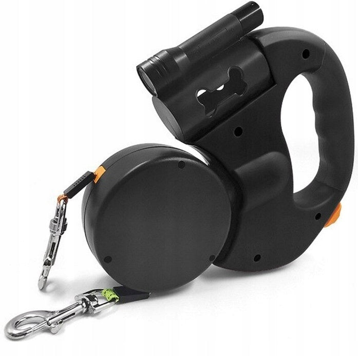 Double LANYARD For Two Pów 3m Automatic Black Oh!dog Retractable Tape Maximum leash length 3 m