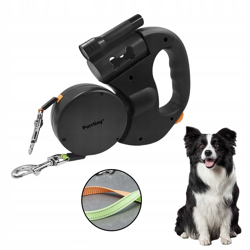 Double LANYARD For Two Ps 3m Automatic Black Dog Retractable Tape