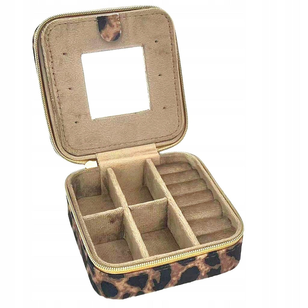 Double Layer Jewelry Organizer with Mirror Velour Box Large Packaging status original