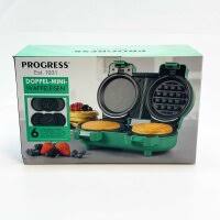 Double Mini Compact Waffle Iron for Kids Pancake Toaster 3in1 Packaging status original