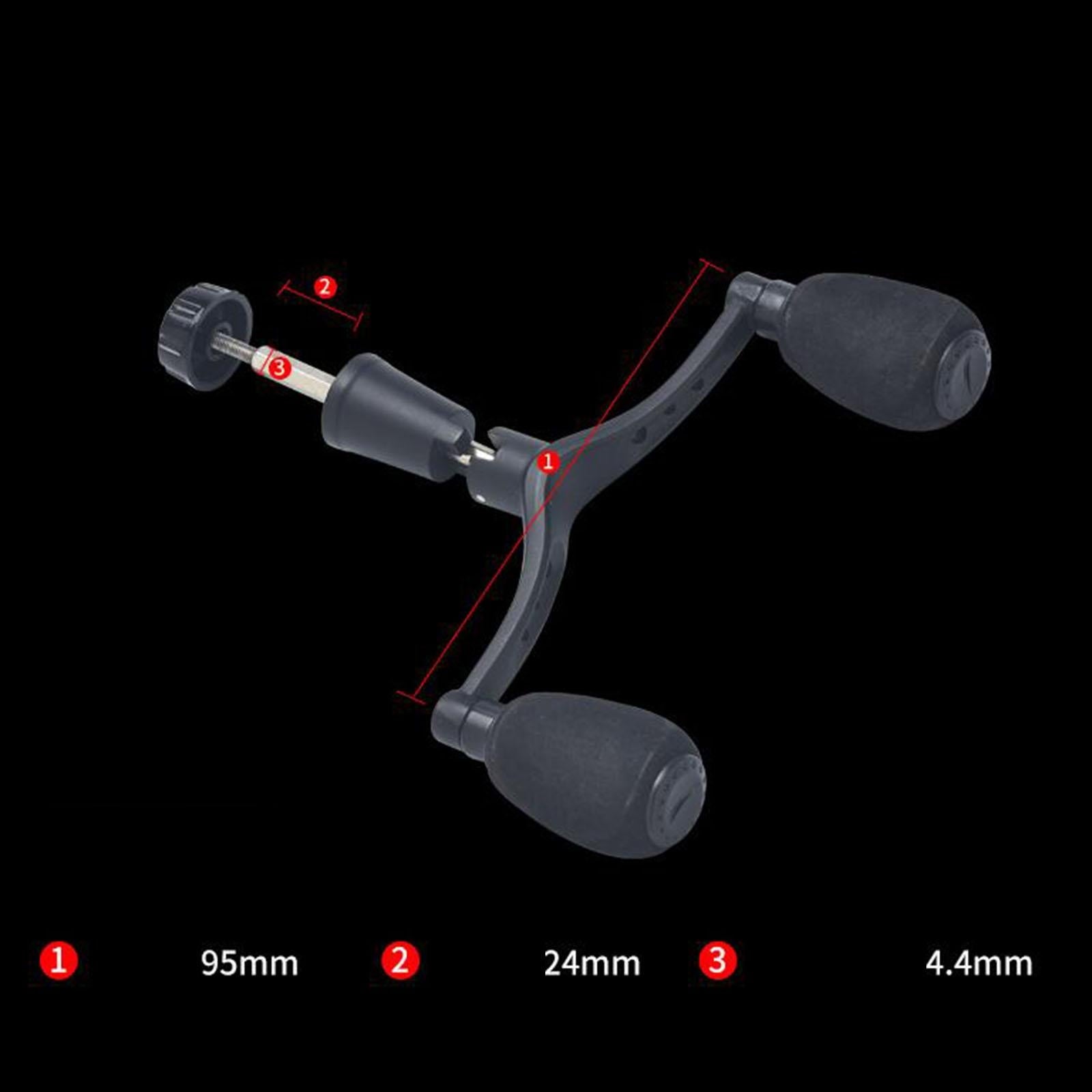 Double Rocker Arm Fishing Reel Handle Fishing Tool Practical Repairing Gear ratio 1.5:1