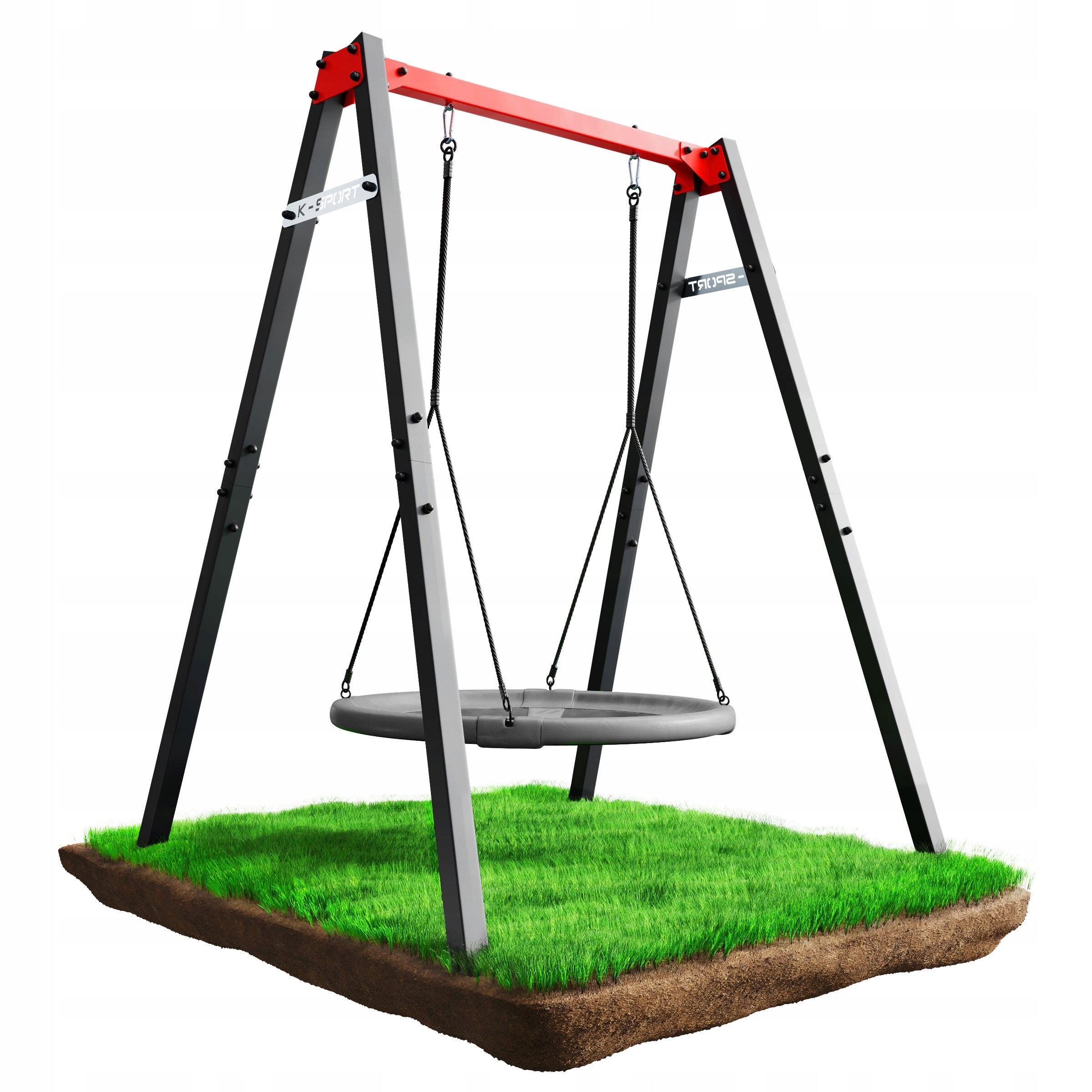 Double SWING GARDEN Metal Frame for Kids STORK NEST Manufacturer code KSOZ016 Super Fun