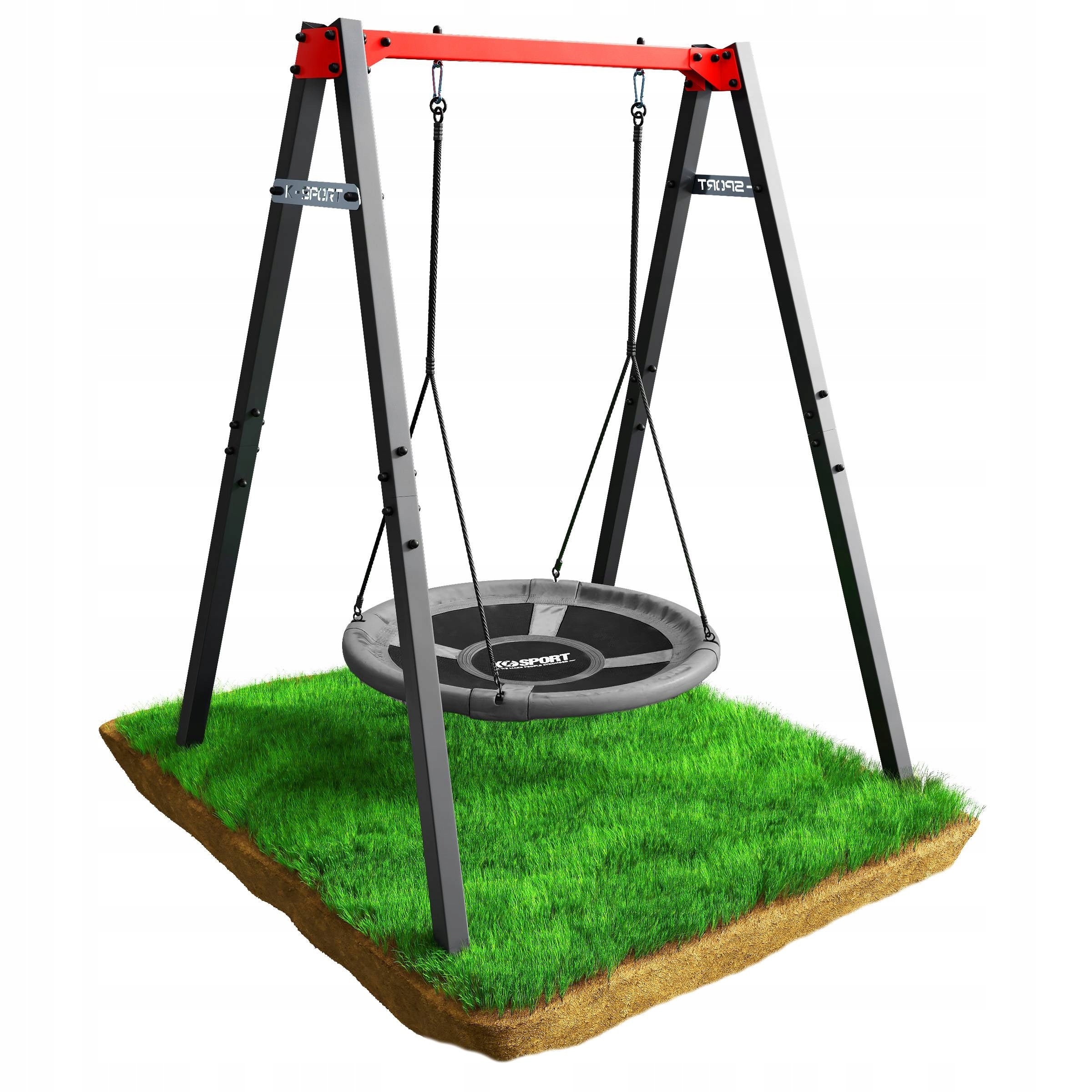 Double SWING GARDEN Metal Frame for Kids STORK NEST