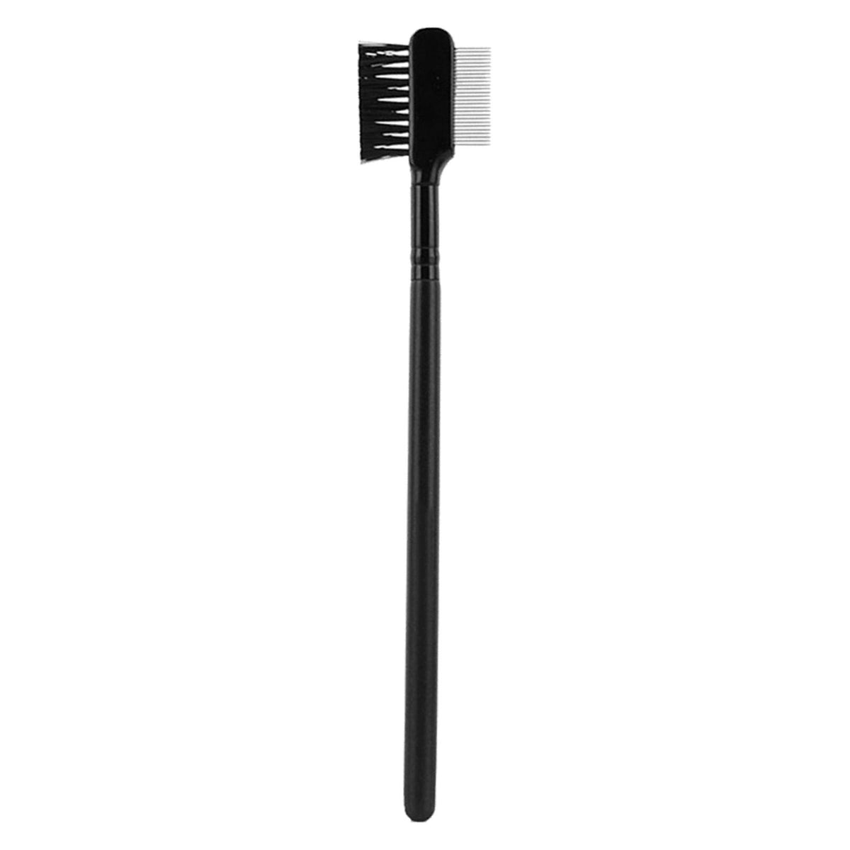 Double Side Dog Grooming Comb Long Handle Multipurpose Durable Tear Black