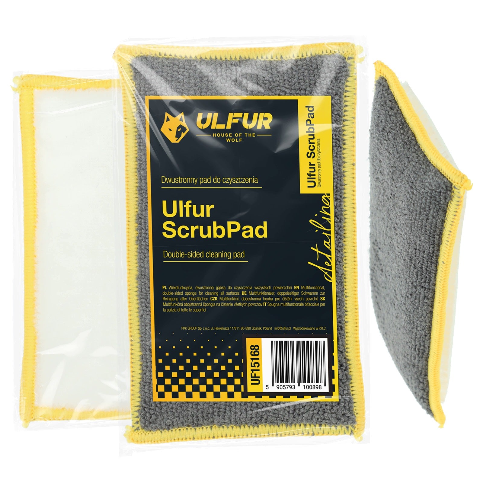 Double Sided Interior Cleaning Pad Plastic Cars 8,5x14,5cm Ulfur