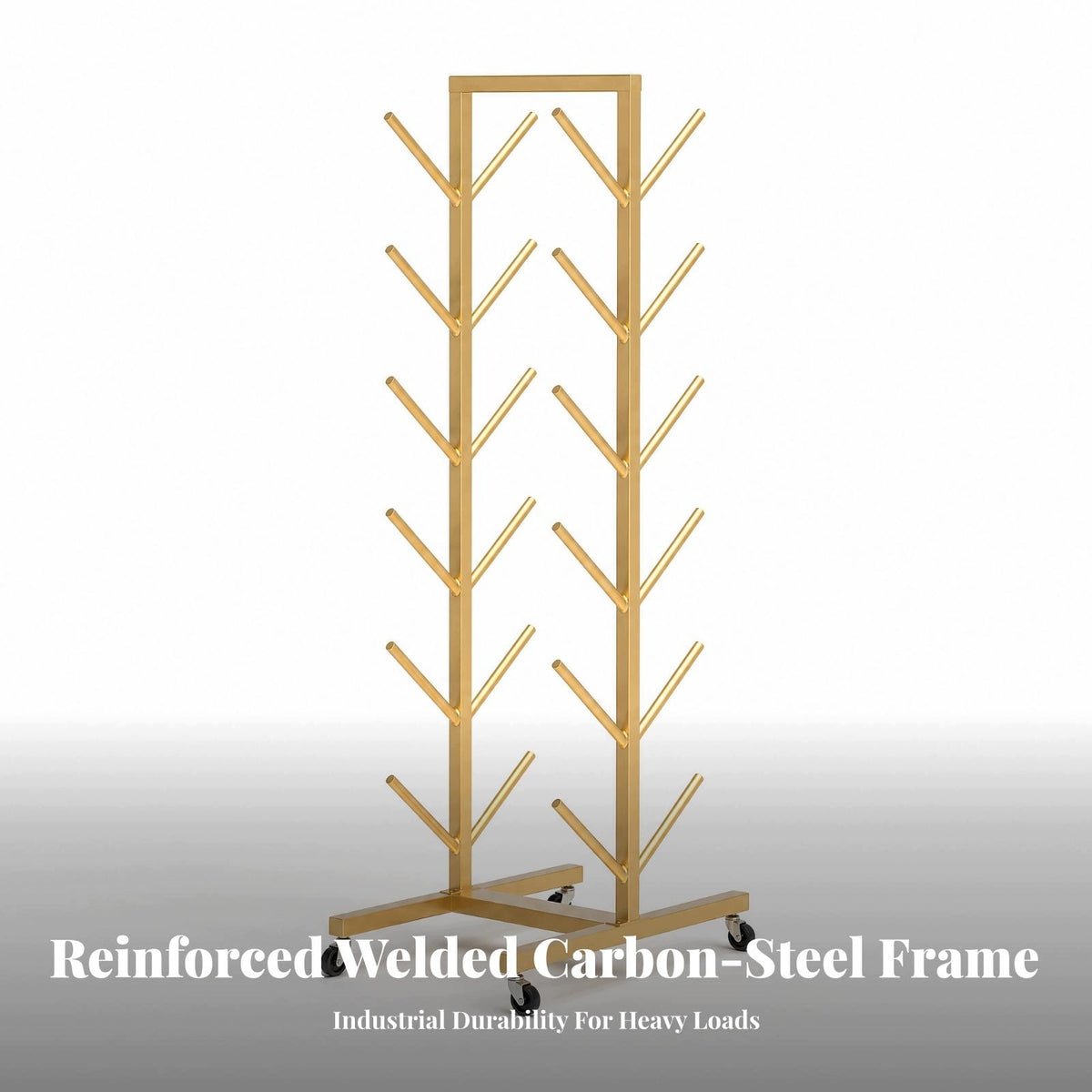 Double Sided Multi Layer Storage Rack Carbon Steel Frame White 6L 12PC W Packaging status original