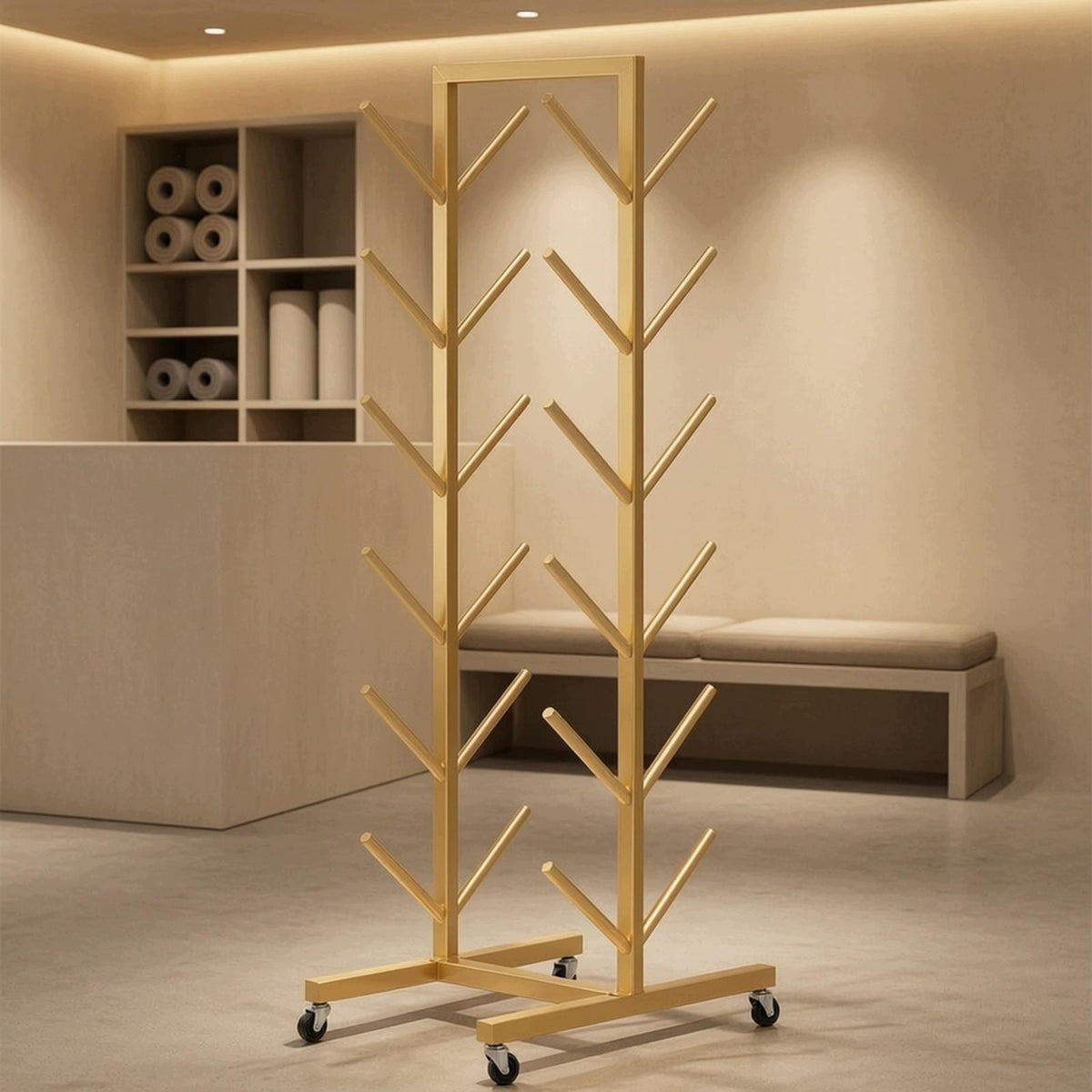 Double Sided Multi Layer Storage Rack Carbon Steel Frame for Gold 6L 12PC W Packaging status original