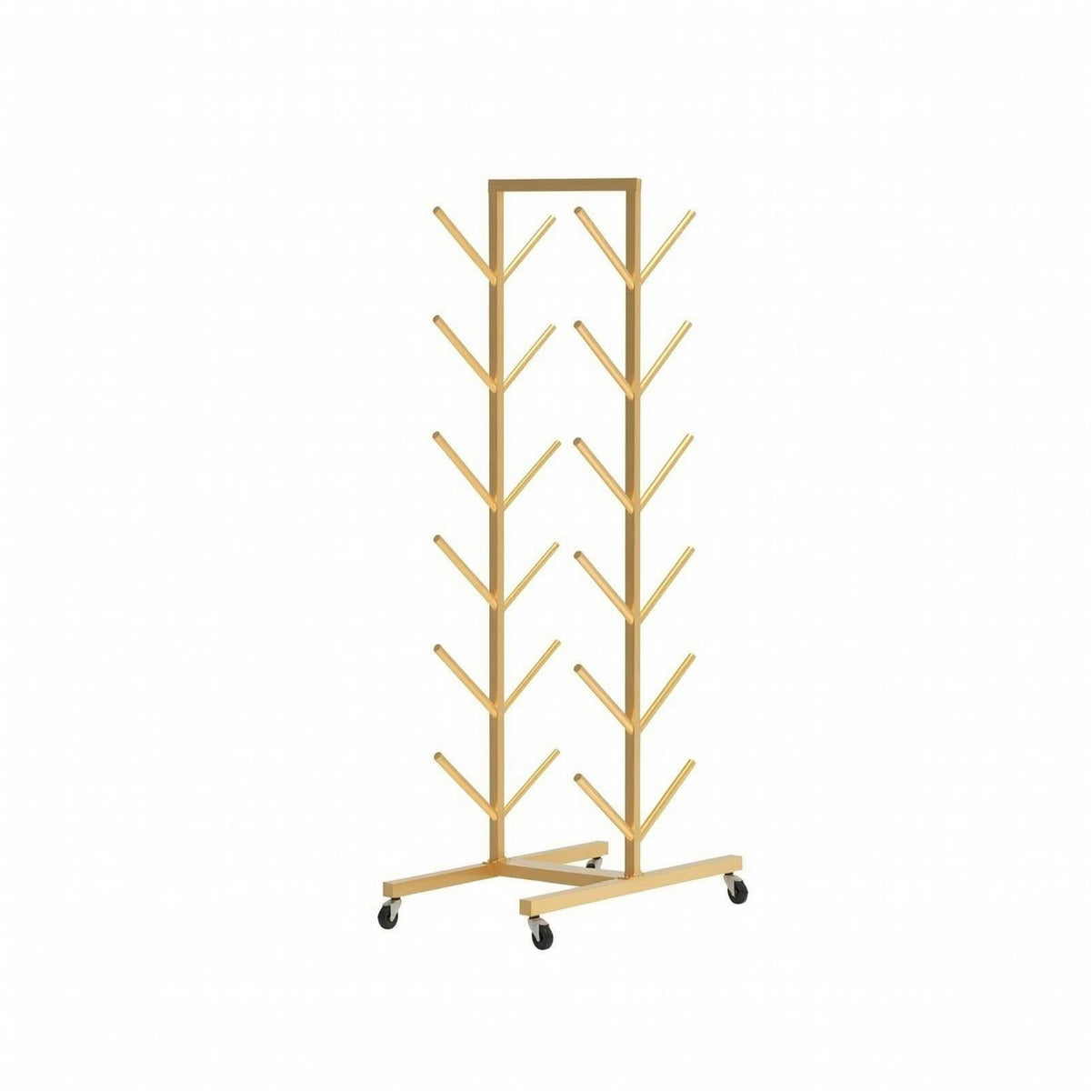 Double Sided Multi Layer Storage Rack Carbon Steel Frame for Gold 6L 12PC W