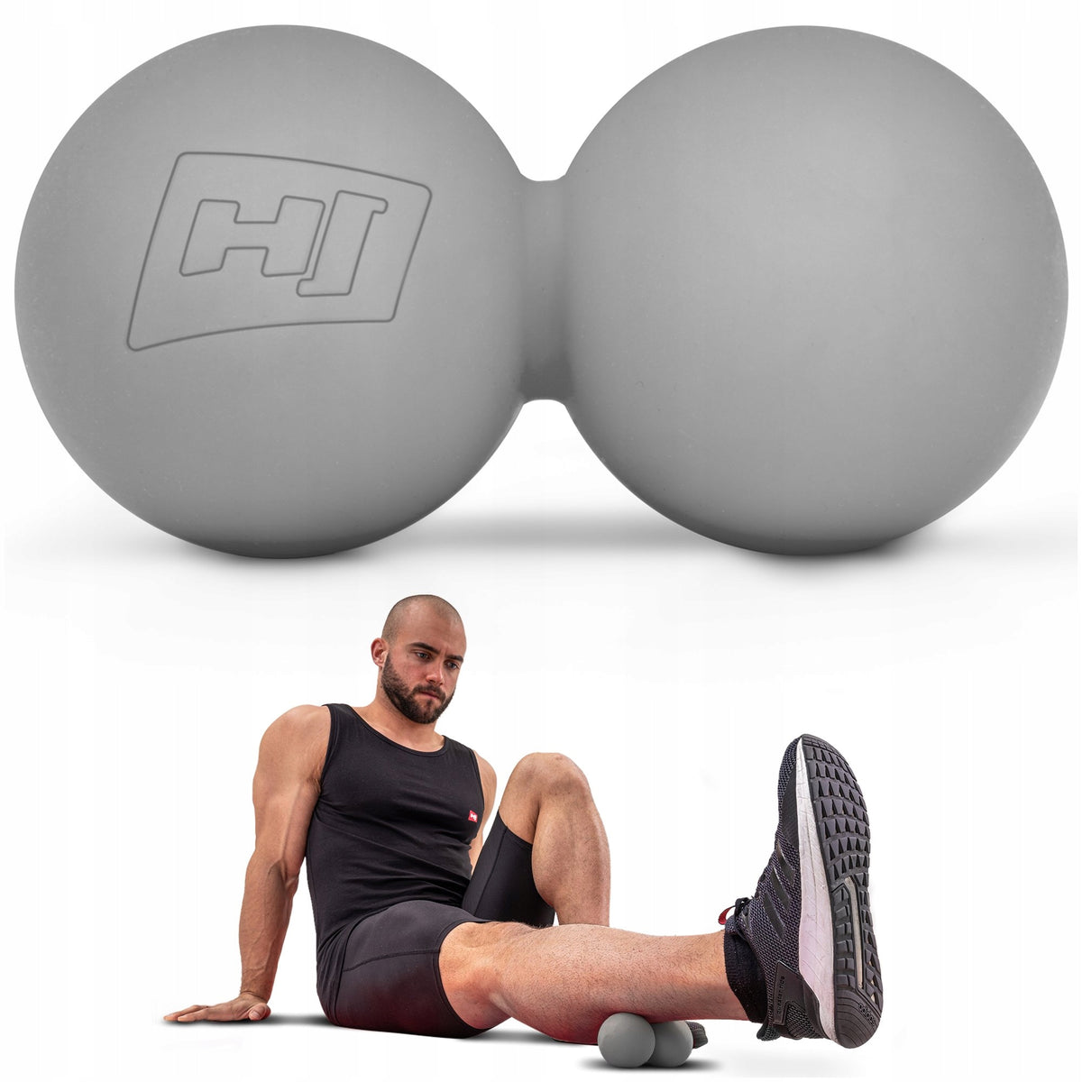 Double Silicone Ball for Body Spine Exercise Massage Hard