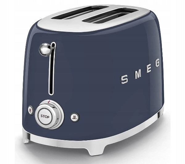 Double Slotted Toaster Smeg TSF01NBEU Defrosting 2 Toast 950W Navy Blue
