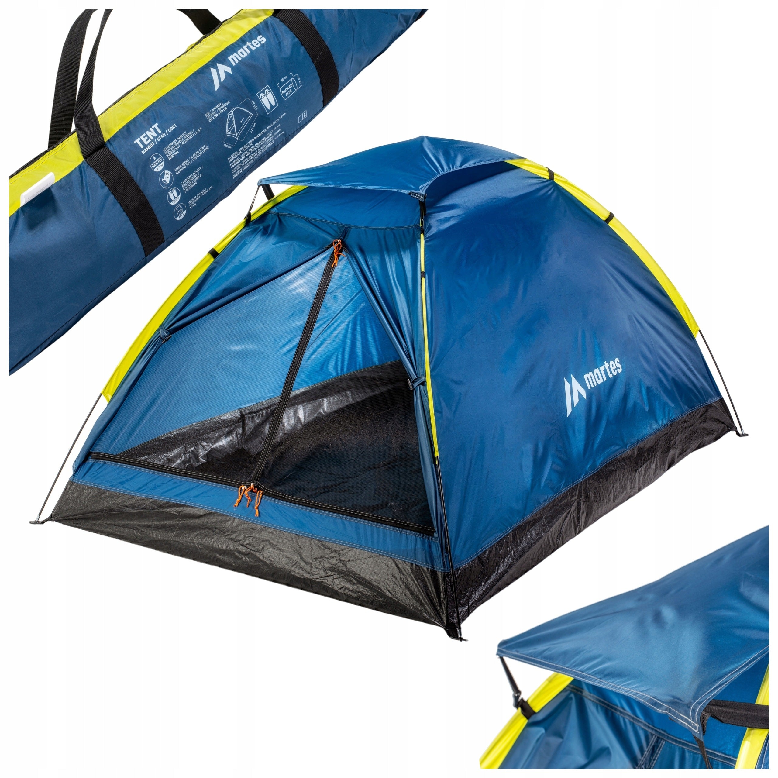 Double Tent TENTINO II MARTES Folding Sports Waterproof Tropical