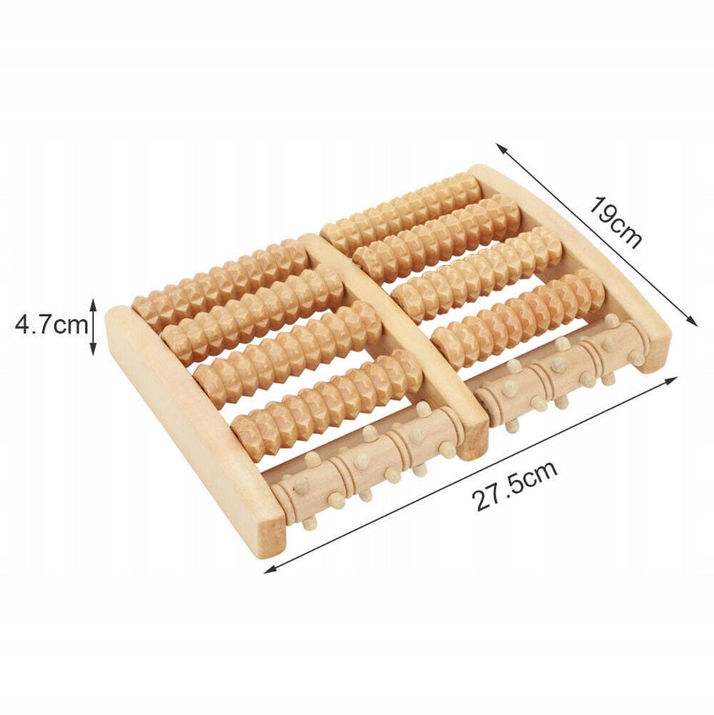 Double Wooden Foot Massager Roller Massage 5 Massage Rollers Manufacturer code 8Y800