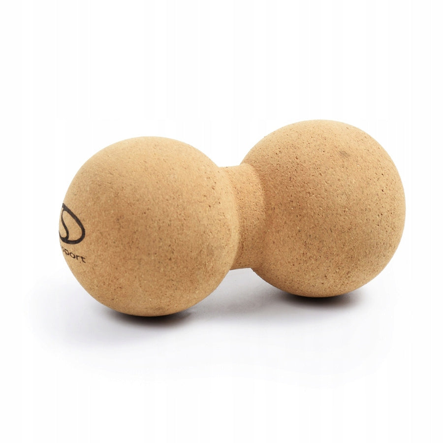 Double ball PEANUT CORK NATURAL Eco-friendly massage roller peanut