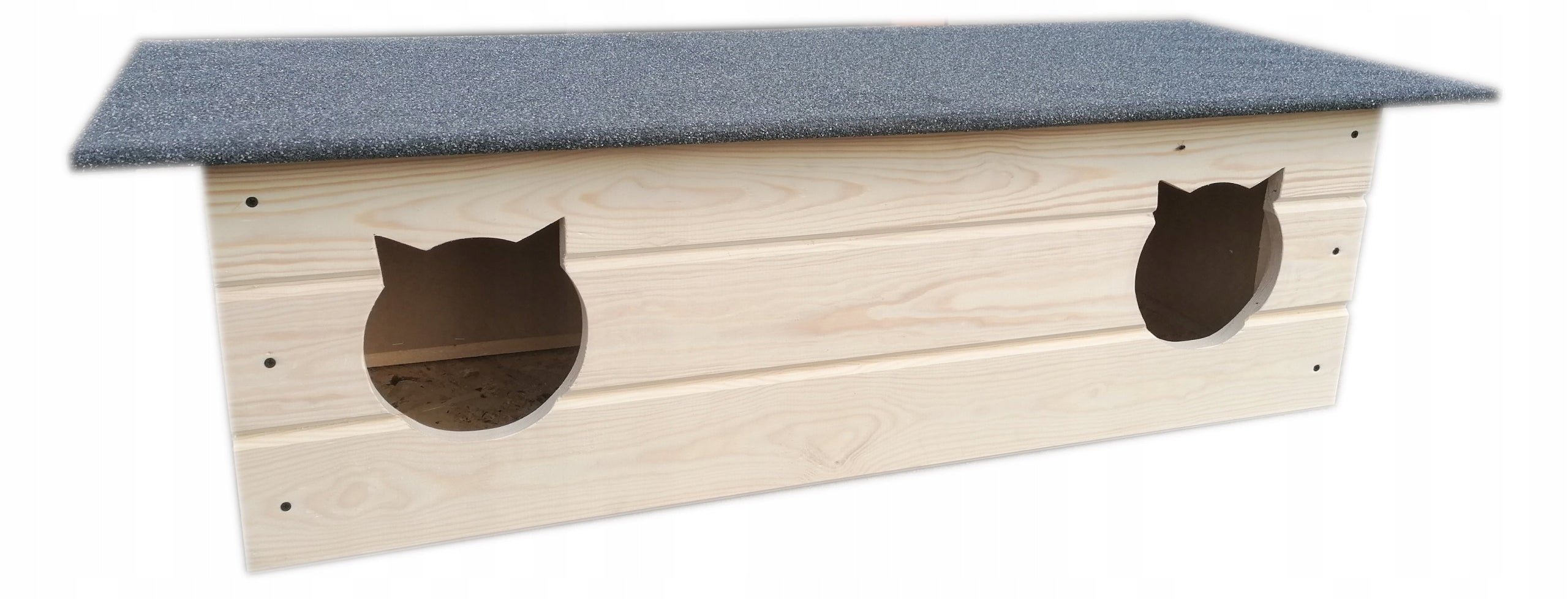 Double cat kennel, cat house, cat kennel