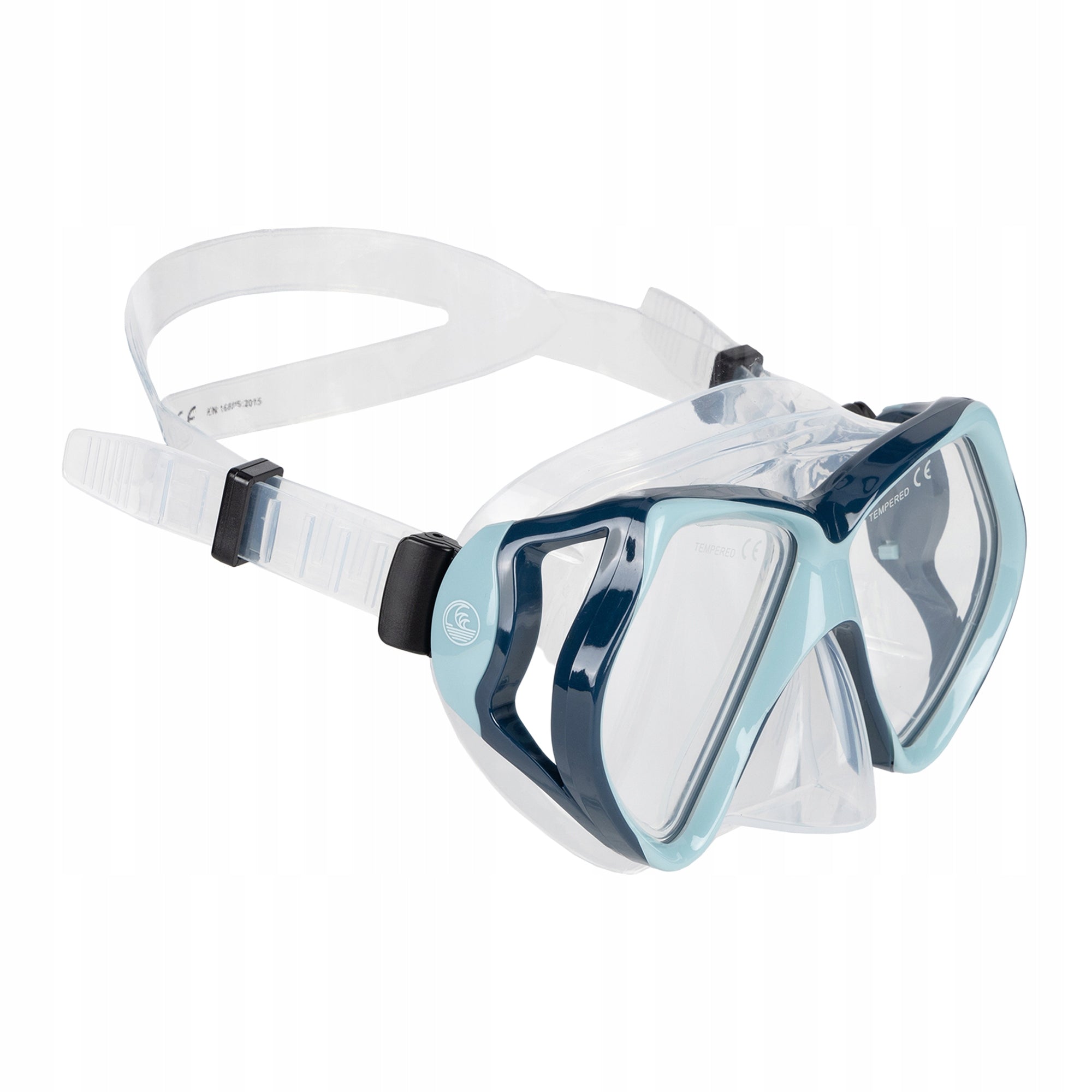 Double-glazed swimming diving mask SNORKELING AQUASTIC Shoal