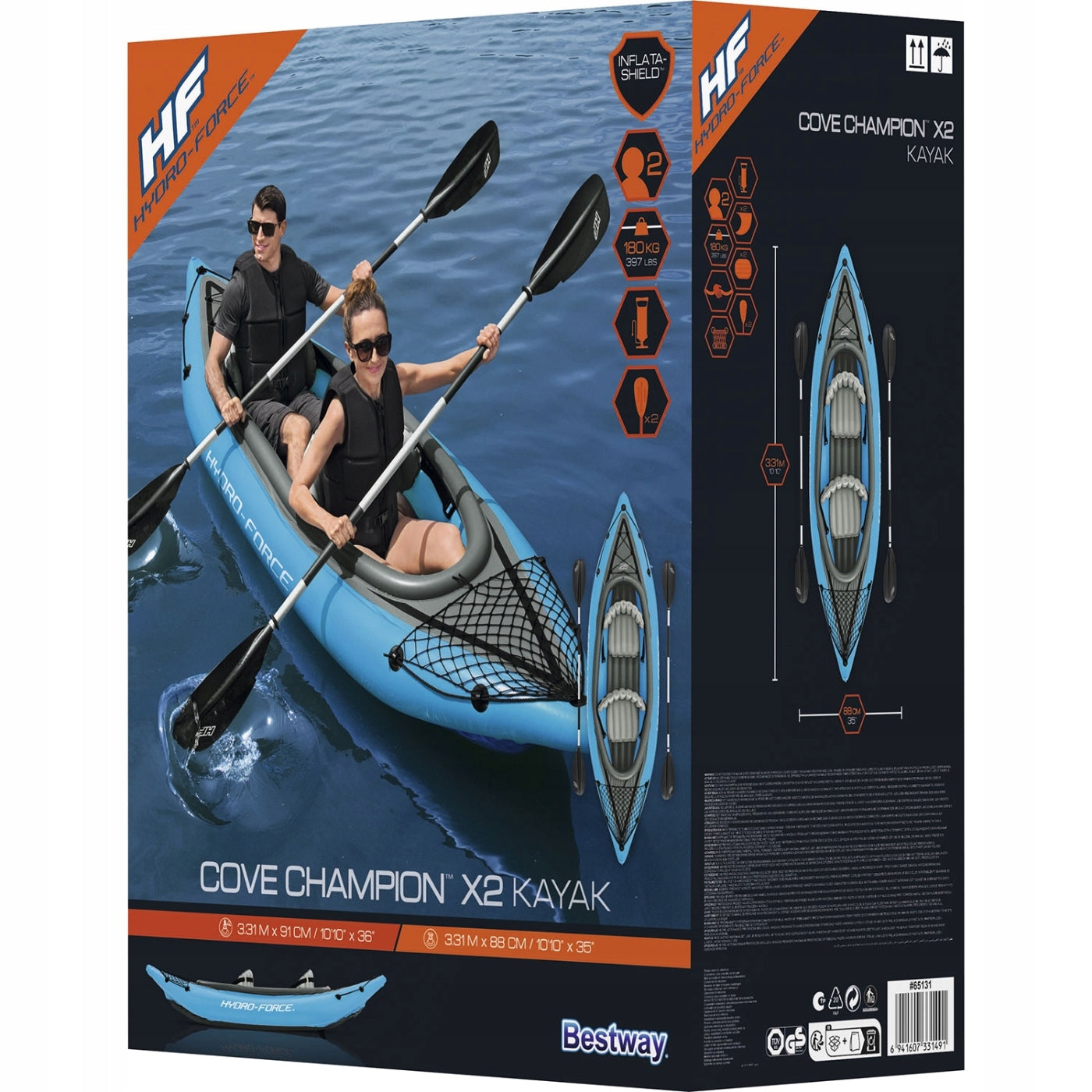 Double inflatable kayak 331x88cm Bestway Brand Bestway