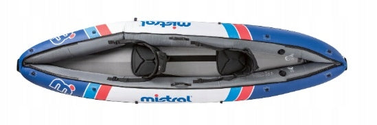 Double inflatable kayak pumped tourist + paddle pump MISTRAL Model Venture