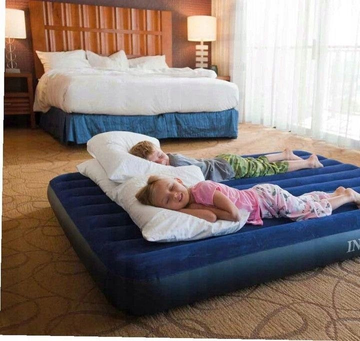 Double inflatable mattress 203x152 cm with velour cushions INTEX 64765 Manufacturer code 64765