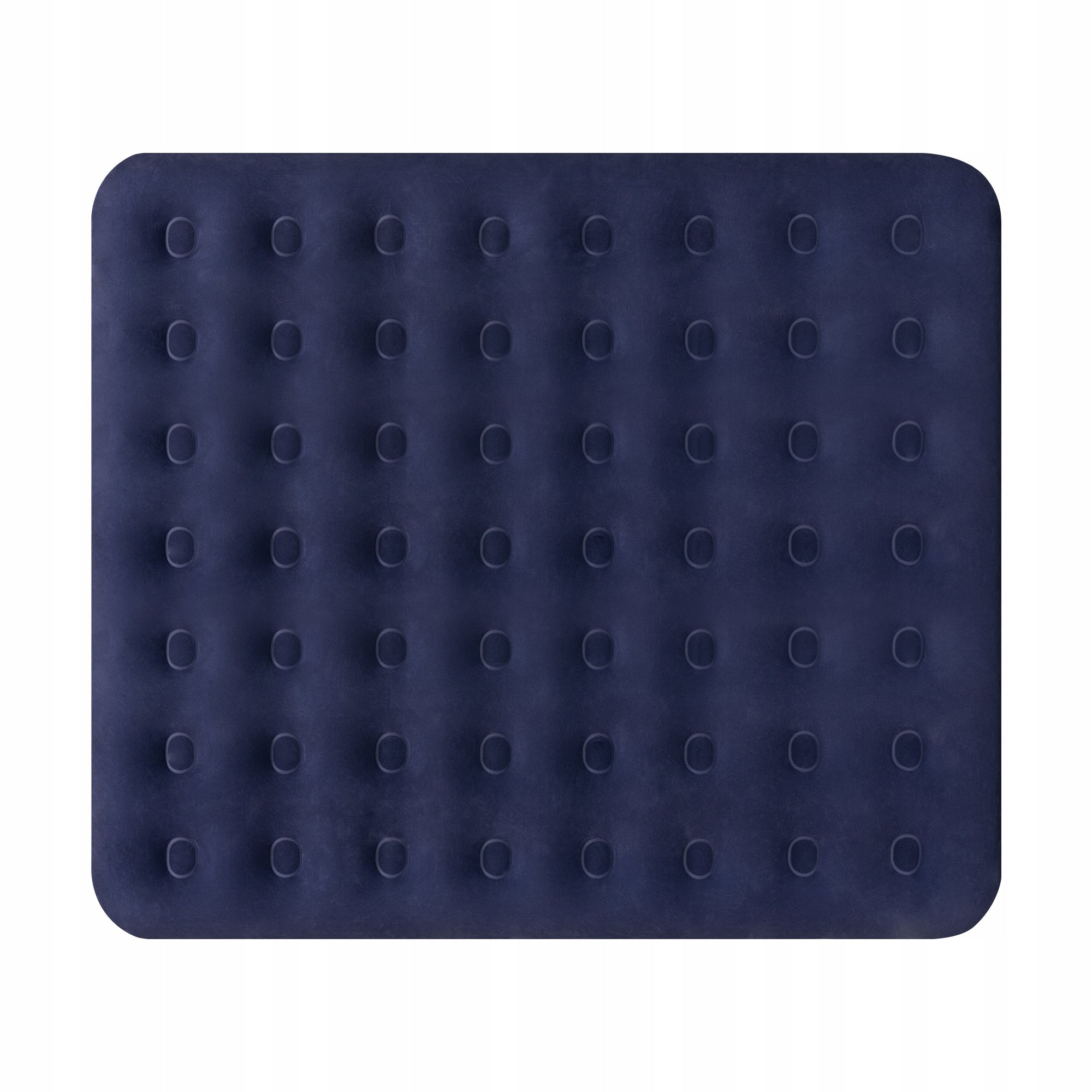 Double inflatable mattress for sleeping velour Rebel 203x183x22 cm Color blue