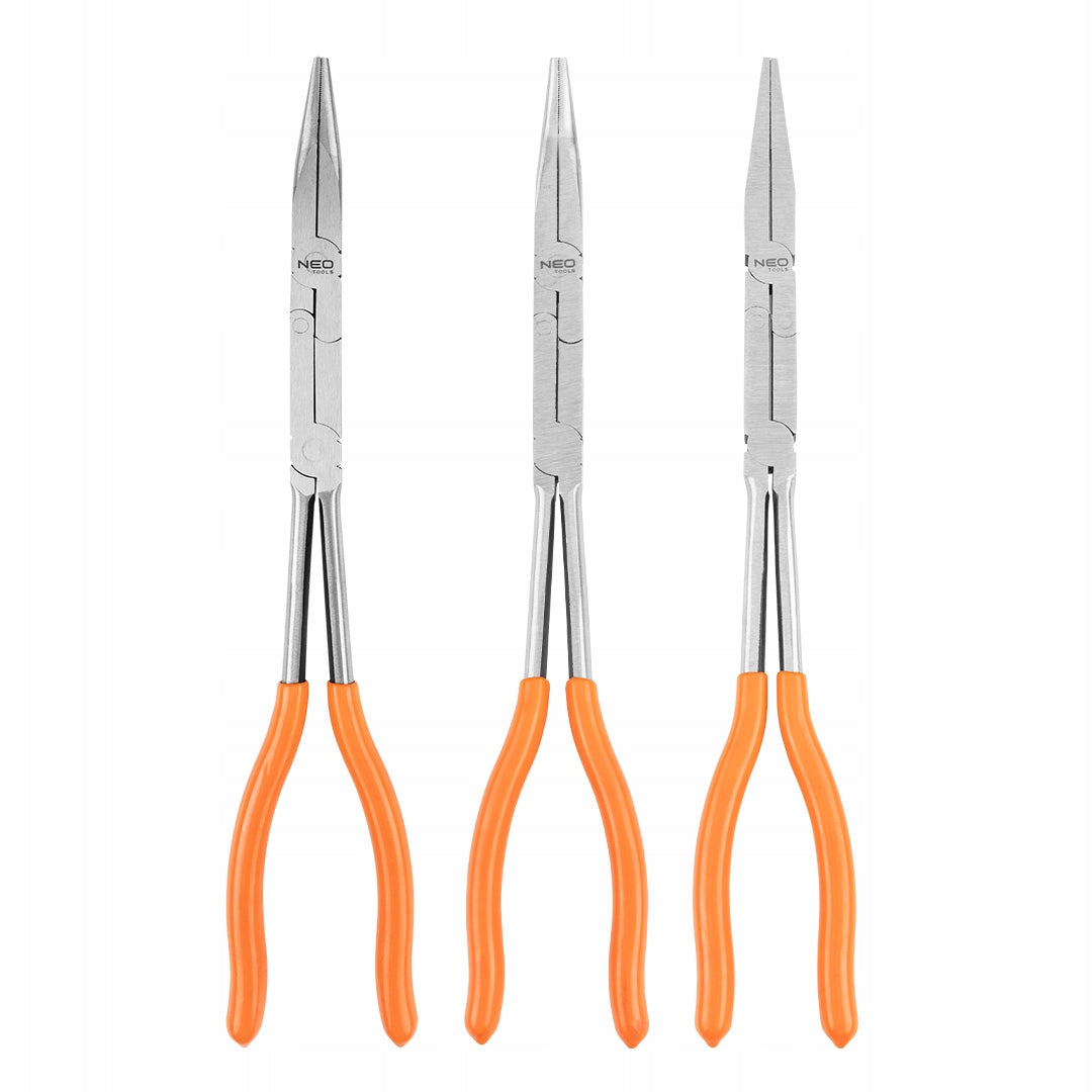 Double joint CRV pliers set of 3 pcs.
