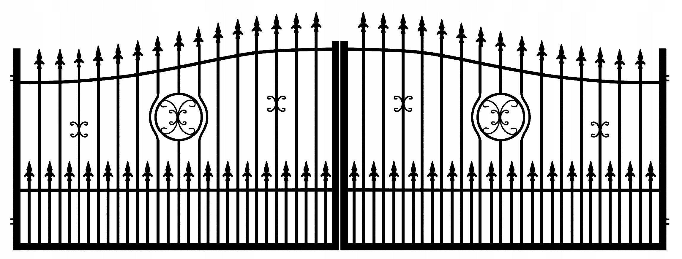 Double-leaf entrance gate VENUS PLUS Mat-Met