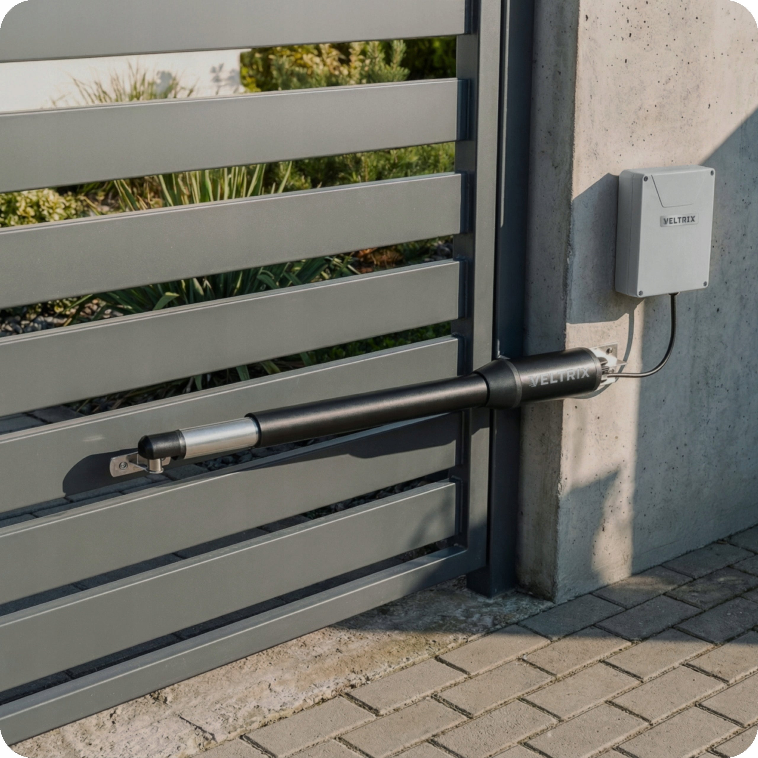 Double-leaf gate drive SET 2x2m 400kg + 4 remote controls + LED lamp Manufacturer code V-D-400