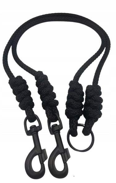 Double leash, splitter for two dogs PiesoZone size. L - 2x80cm