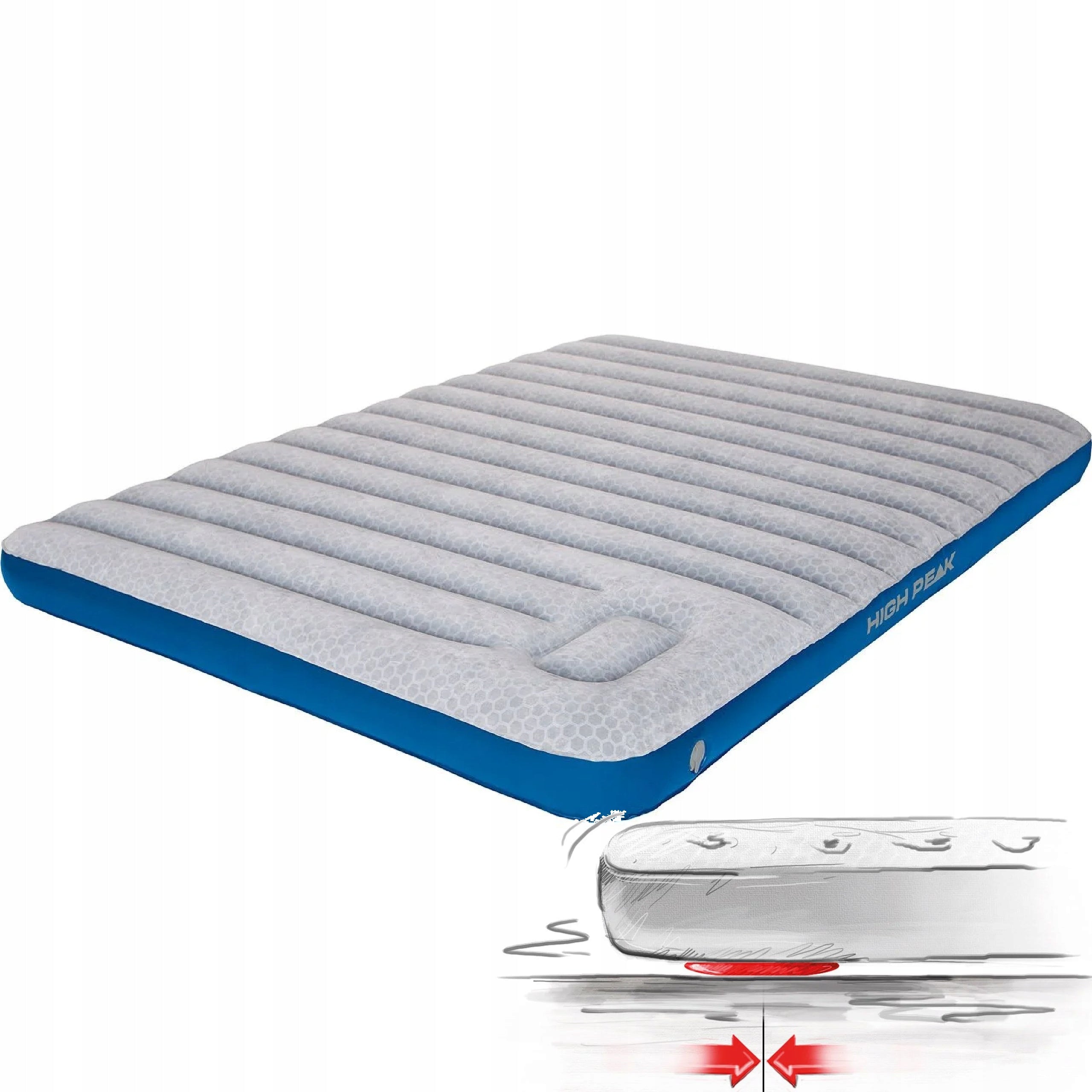 Double mattress High Peak double mattress camping bed 140x20x210