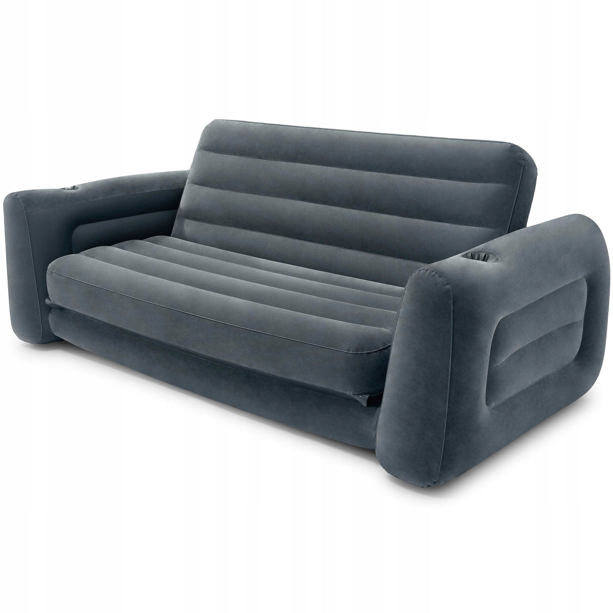 Double mattress Intex grey 224x203 cm 200 kg with repair kit