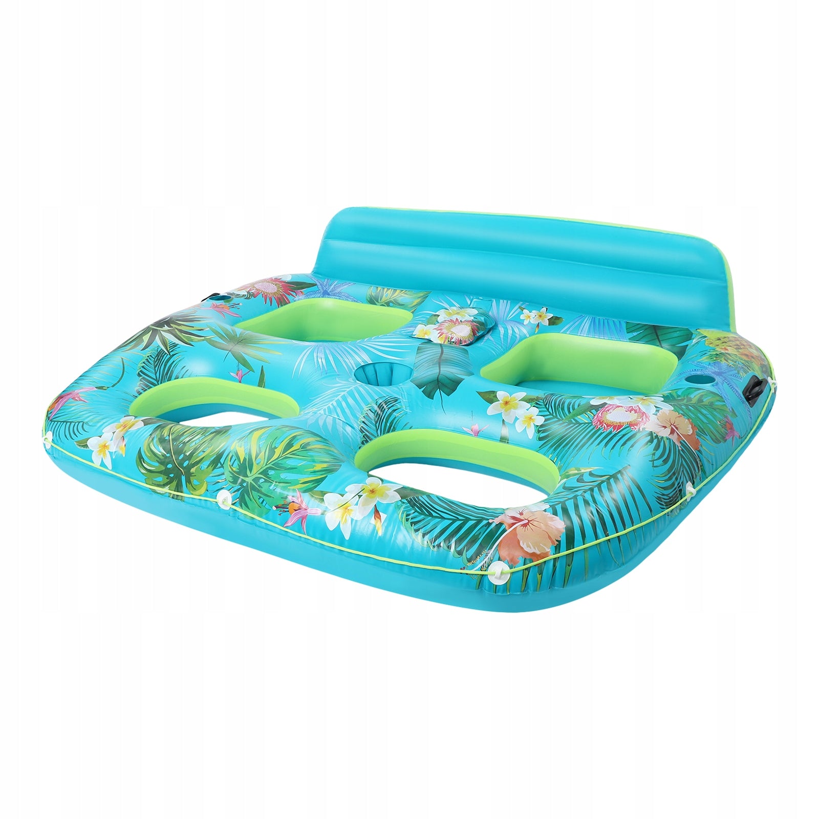Double-person Pool Float, Inflatable Swimming Mattress, 205*168*60cm Product weight with unit packaging 5 kg