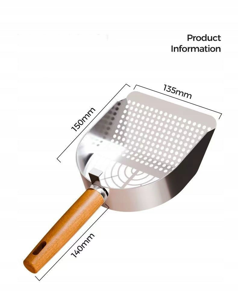 Double pore size specification Metal litter box spatula for