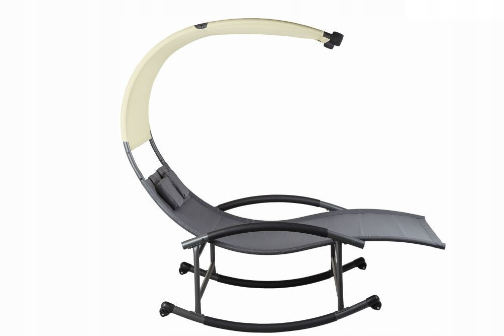 Double rocker lounger with visor + pillows Brand ModernHome