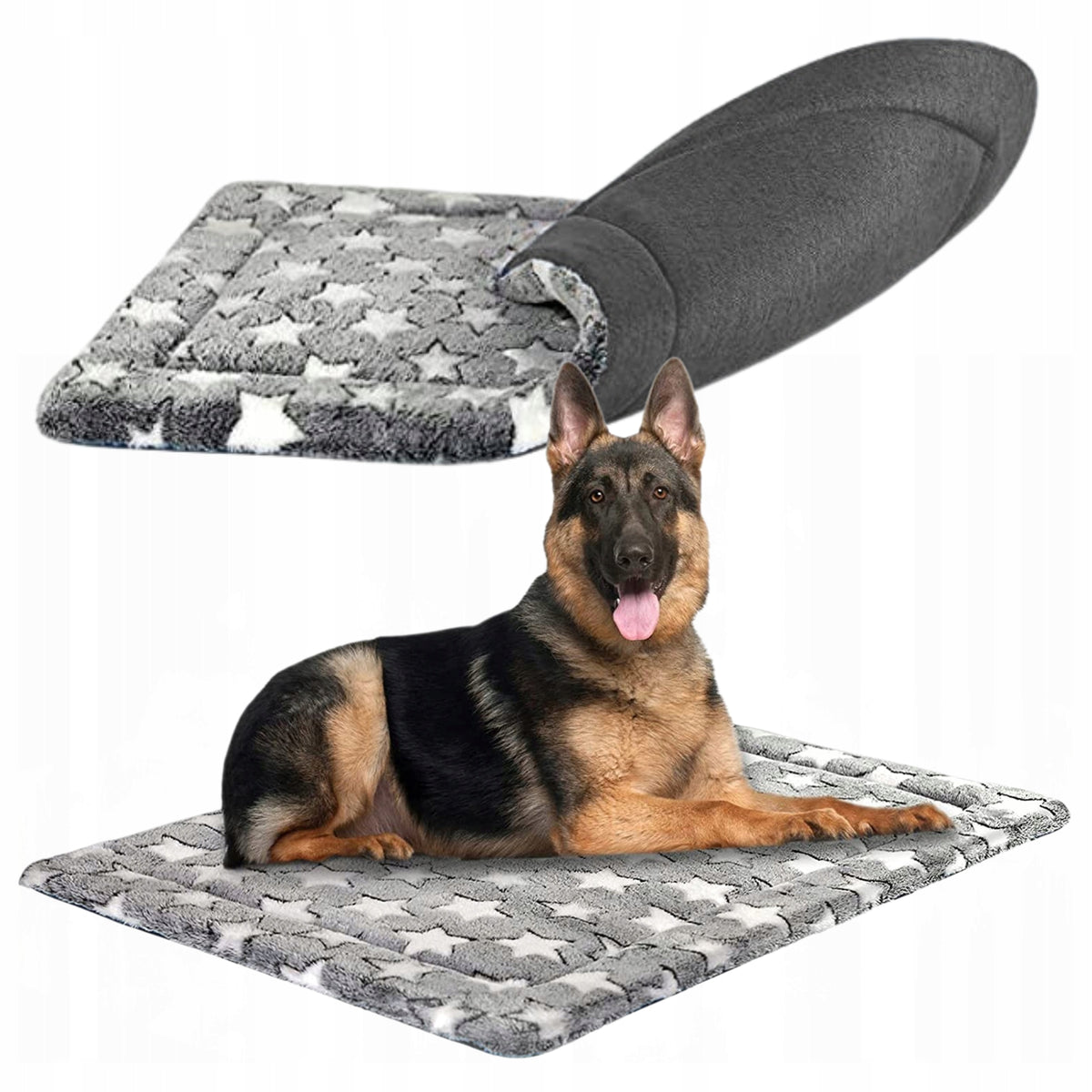 Double-sided MAT soft MATTRESS large dog bed 120x80cm stars