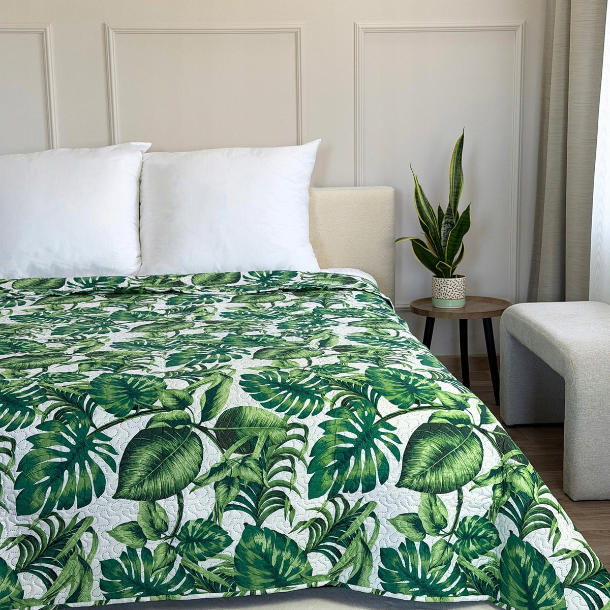 Double-sided bedspread Tavira Pled Leaves Monstery 220x240 cm Packaging status original