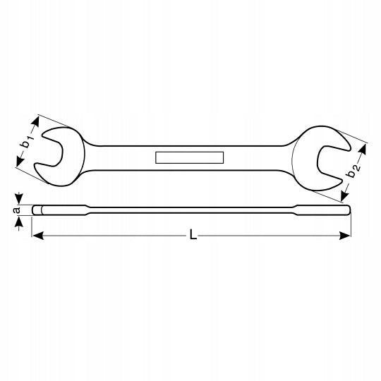 Double-sided metric flat wrench M22x24, Bahco [SB6M-22-24] Manufacturer code SB6M-22-24