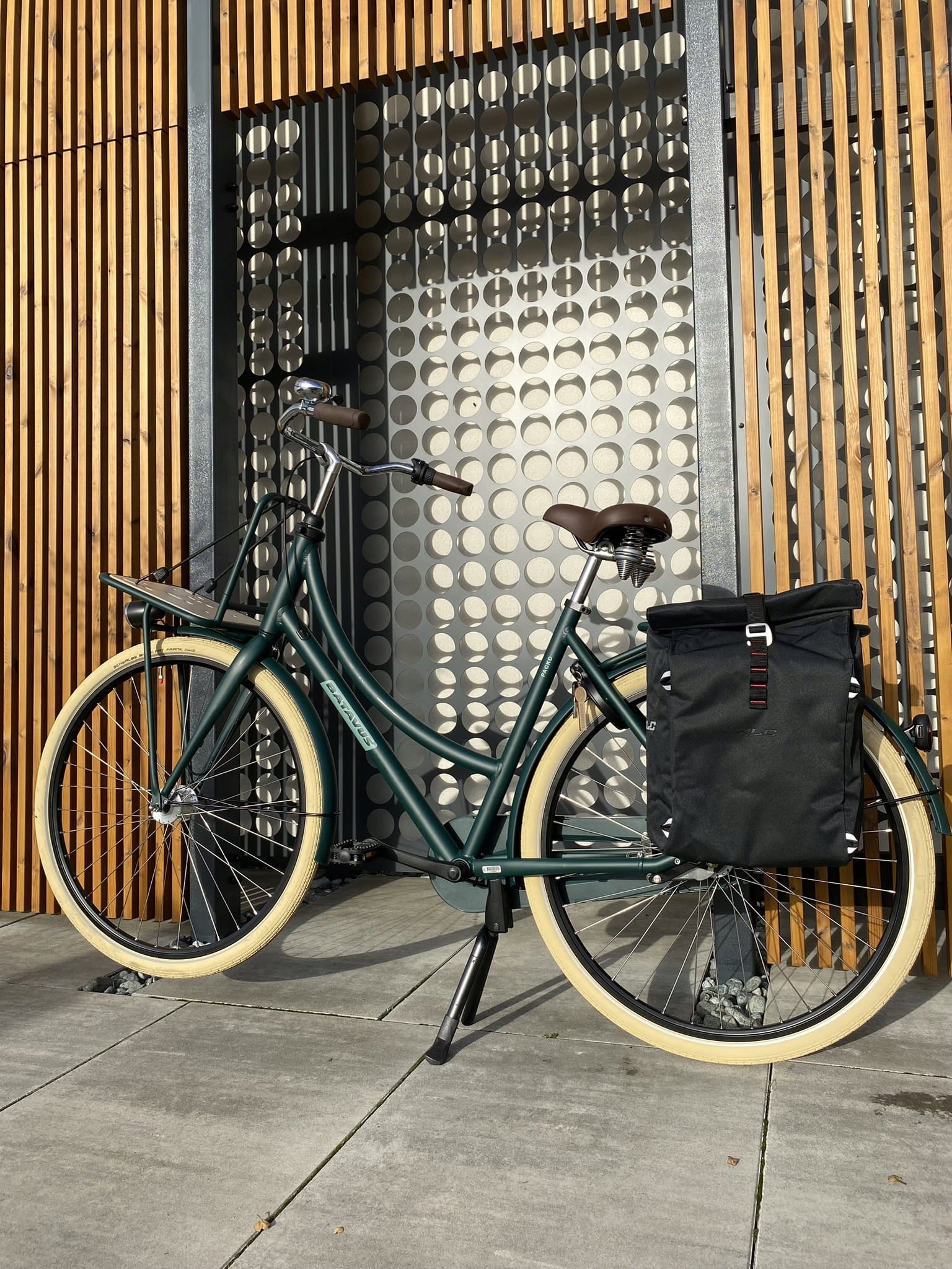 Double-sided universal pouch XLC Commuter BA-S92 37L GAZELLE BATAVUS KOGA Color gray