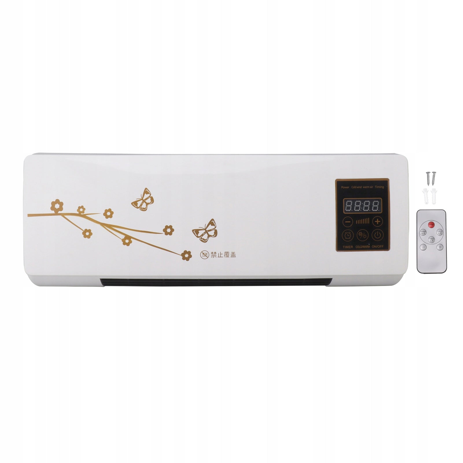 Double use wall mounted heating blower UW